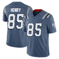 Vanessashop NE.Patriots #85 Hunter Henry Player Blue Limited Rivalries Collection Home Game Stitched Jerseys