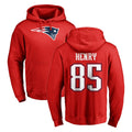 Vanessashop NE.NE.Patriots #85 Hunter Henry Player Red LOGO Pullover Hoodies Home Game Stitched Jerseys