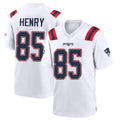 Vanessashop NE.Patriots #85 Hunter Henry Player White Home Game Stitched Jerseys