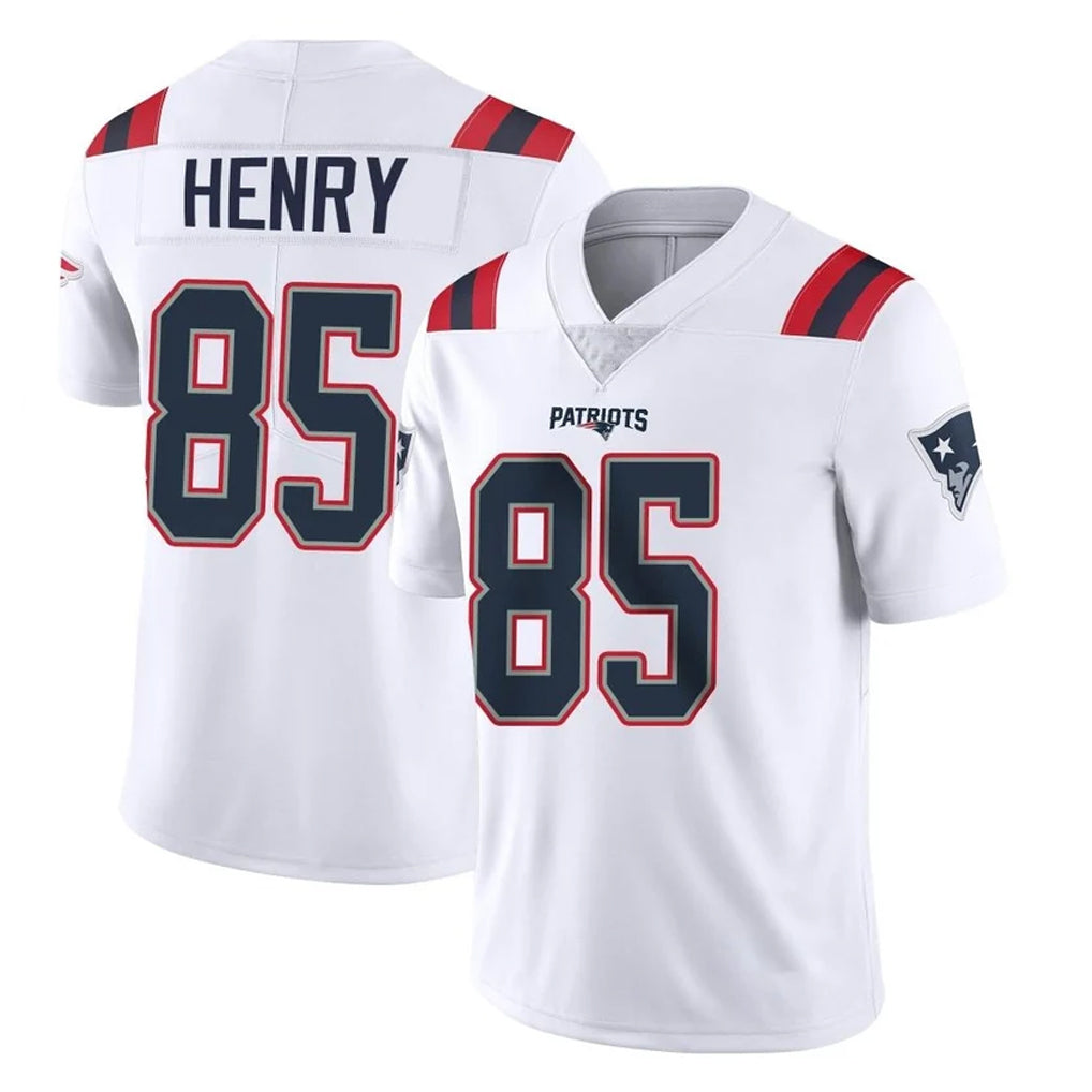 Vanessashop NE.Patriots #85 Hunter Henry Player White Vapor Untouchable Home Game Stitched Jerseys