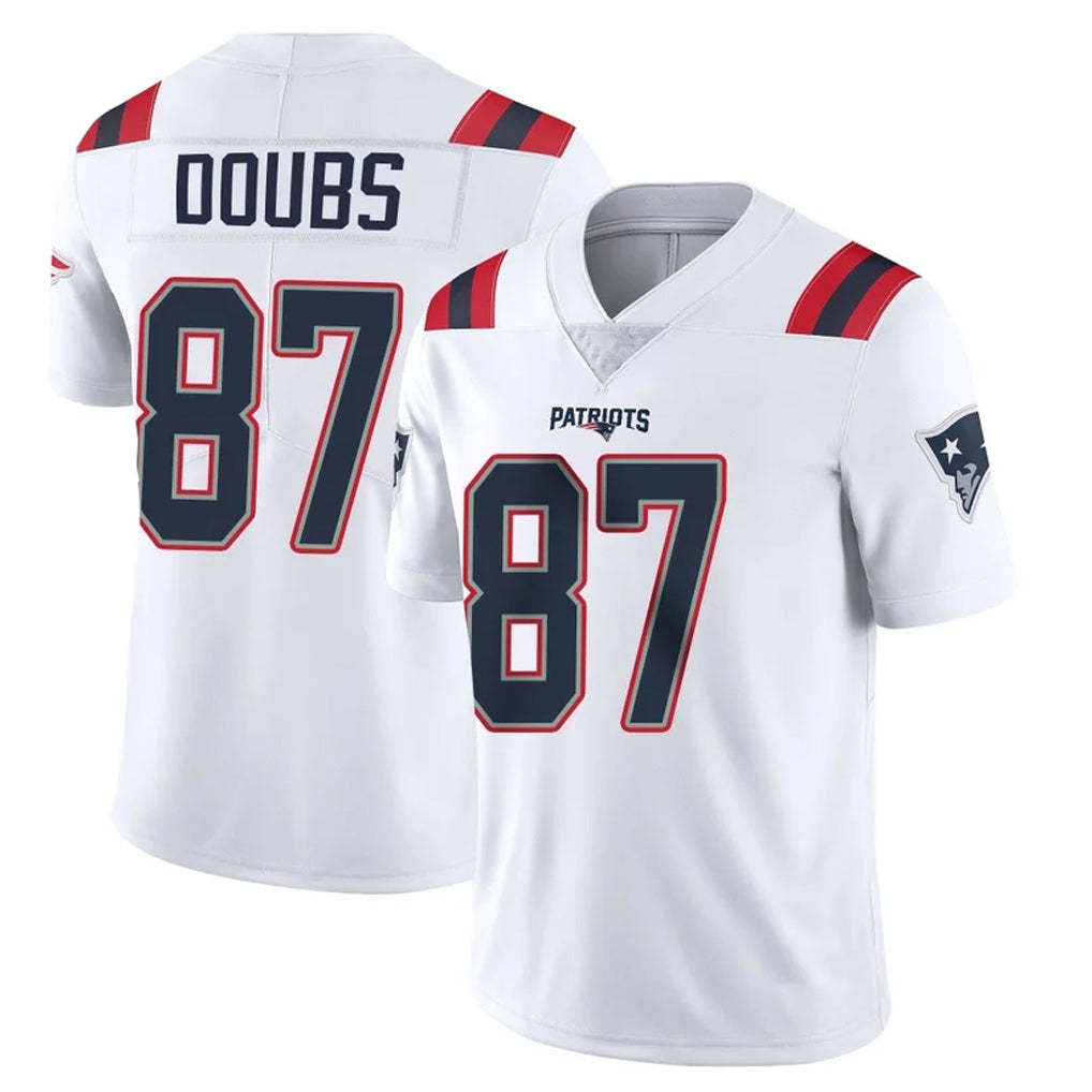 Vanessashop NE.Patriots #87 Romeo Doubs Player White Vapor Untouchable Home Game Stitched Jerseys