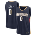 Vanessashop NO.Pelicans #0 Jeremiah Fears Navy Fast Break Replica Stitched Jerseys- Icon Edition