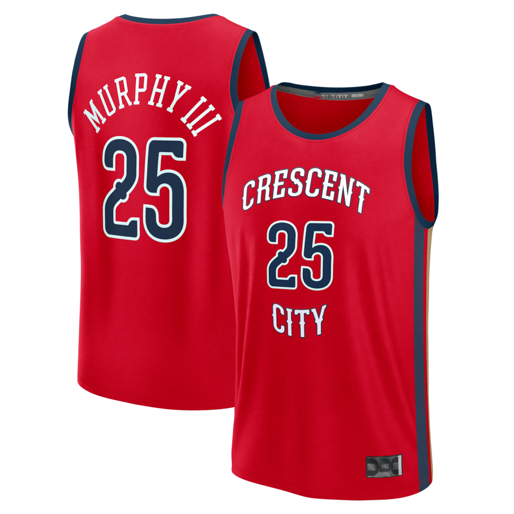 Vanessashop NO.Pelicans #25 Trey Murphy III Red Fast Break Replica Player Stitched Jerseys- Statement Edition