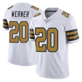 Vanessashop NO.Saints #20 Pete Werner Player White Limited Color Rush Home Game Stitched Jerseys