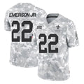 Vanessashop NO.Saints #22 Martin Emerson Jr. Player Arctic Camo Salute To Service Limited Game Stitched Jerseys
