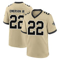 Vanessashop NO.Saints #22 Martin Emerson Jr. Player Gold Home Game Stitched Jerseys