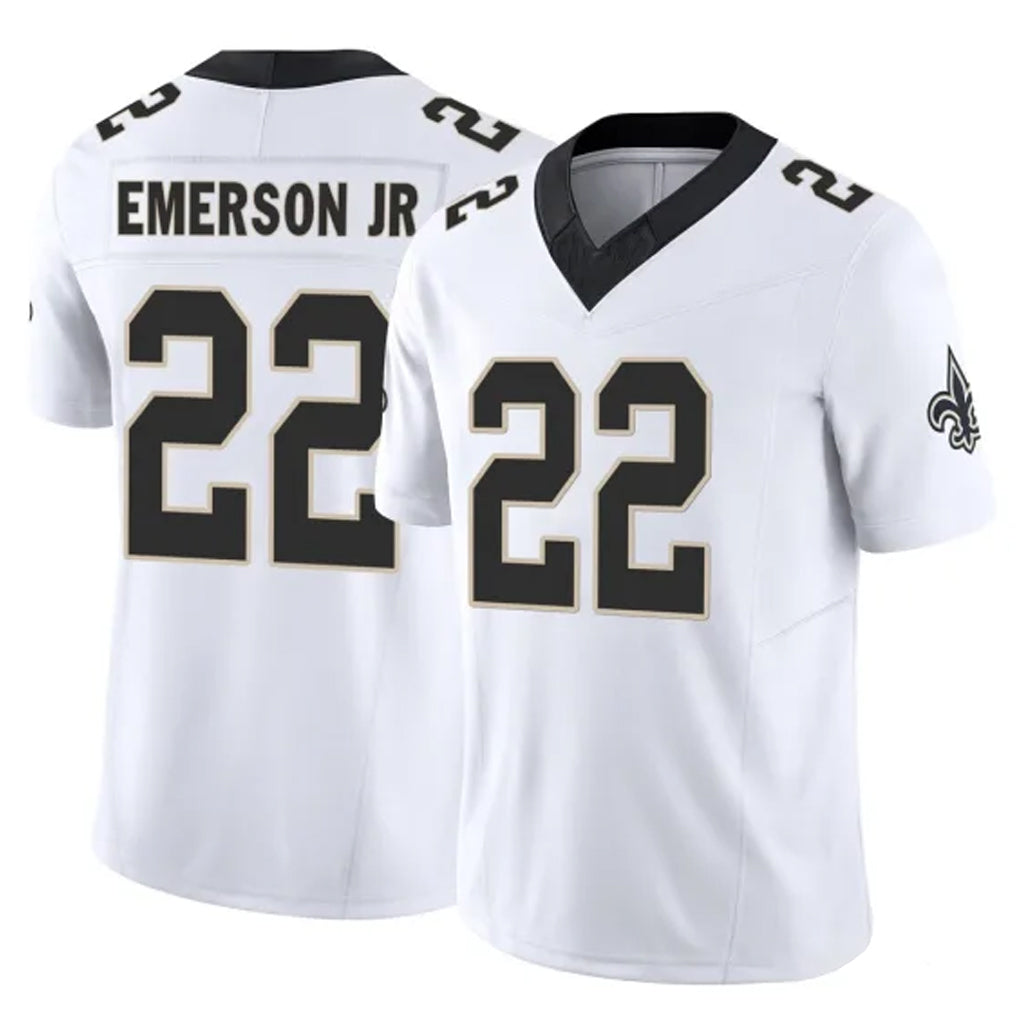 Vanessashop NO.Saints #22 Martin Emerson Jr. Player White Limited Vapor F.U.S.E. Home Game Stitched Jerseys