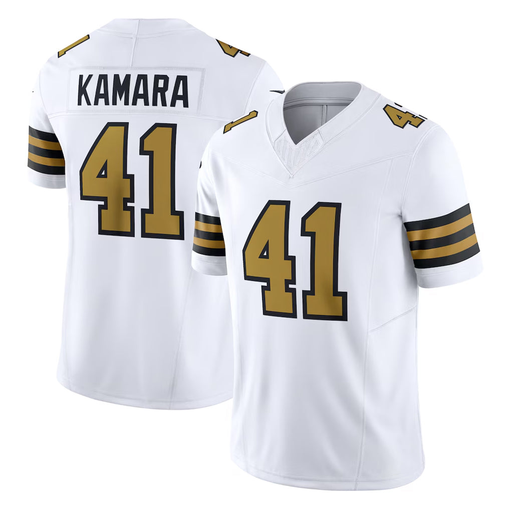 Vanessashop NO.Saints #41 Alvin Kamara Player White Alternate Limited Vapor F.U.S.E. Home Game Stitched Jerseys