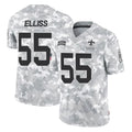 Vanessashop NO.Saints #55 Kaden Elliss Player Arctic Camo Salute To Service Limited Game Stitched Jerseys