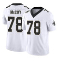Vanessashop NO.Saints #78 Erik McCoy Player White Limited Vapor F.U.S.E. Home Game Stitched Jerseys