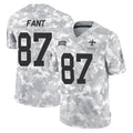 Vanessashop NO.Saints #87 Noah Fant Player Arctic Camo Salute To Service Limited Game Stitched Jerseys