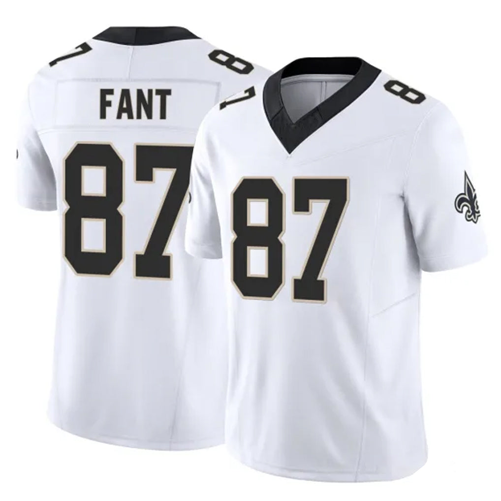 Vanessashop NO.Saints #87 Noah Fant Player White Limited Vapor F.U.S.E. Home Game Stitched Jerseys