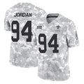 Vanessashop NO.Saints #94 Cameron Jordan Player Arctic Camo Salute To Service Limited Game Stitched Jerseys