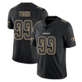Vanessashop NO.Saints #99 Chase Young Player Black Impact Limited Home Game Stitched Jerseys