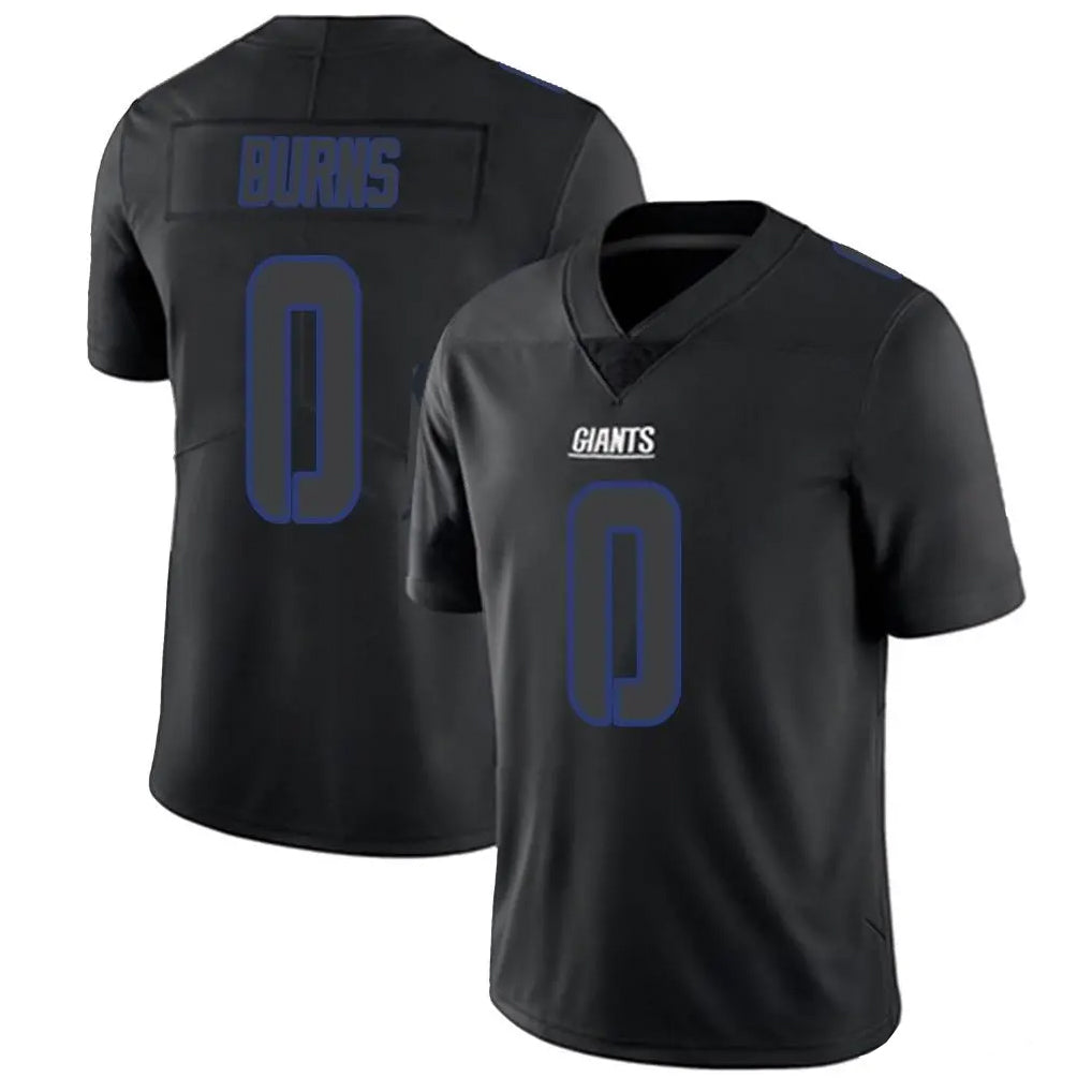Vanessashop NY.Giants #0 Brian Burns Player Black Impact Limited Home Game Stitched Jerseys