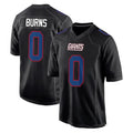 Vanessashop NY.Giants #0 Brian Burns Player Carbon Fashion Limited Home Game Stitched Jerseys