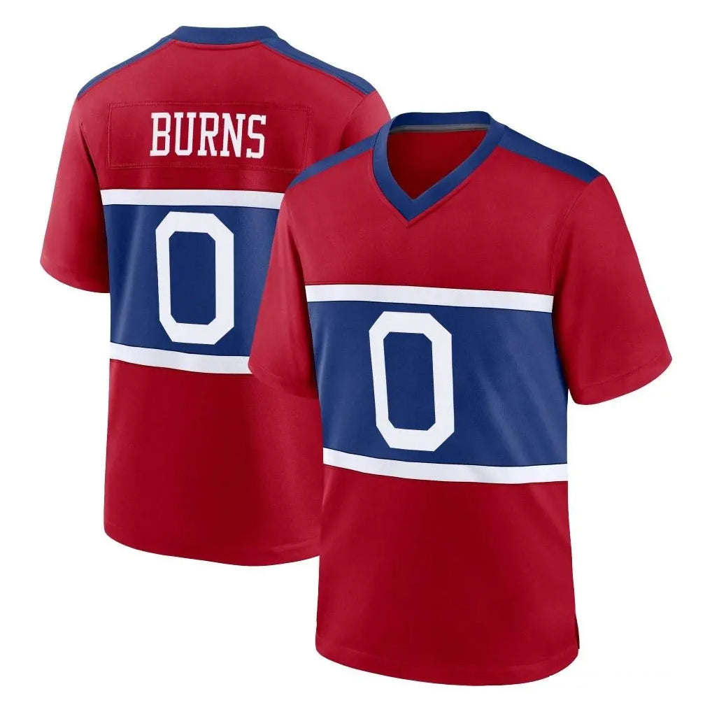 Vanessashop NY.Giants #0 Brian Burns Player Red Century Home Game Stitched Jerseys