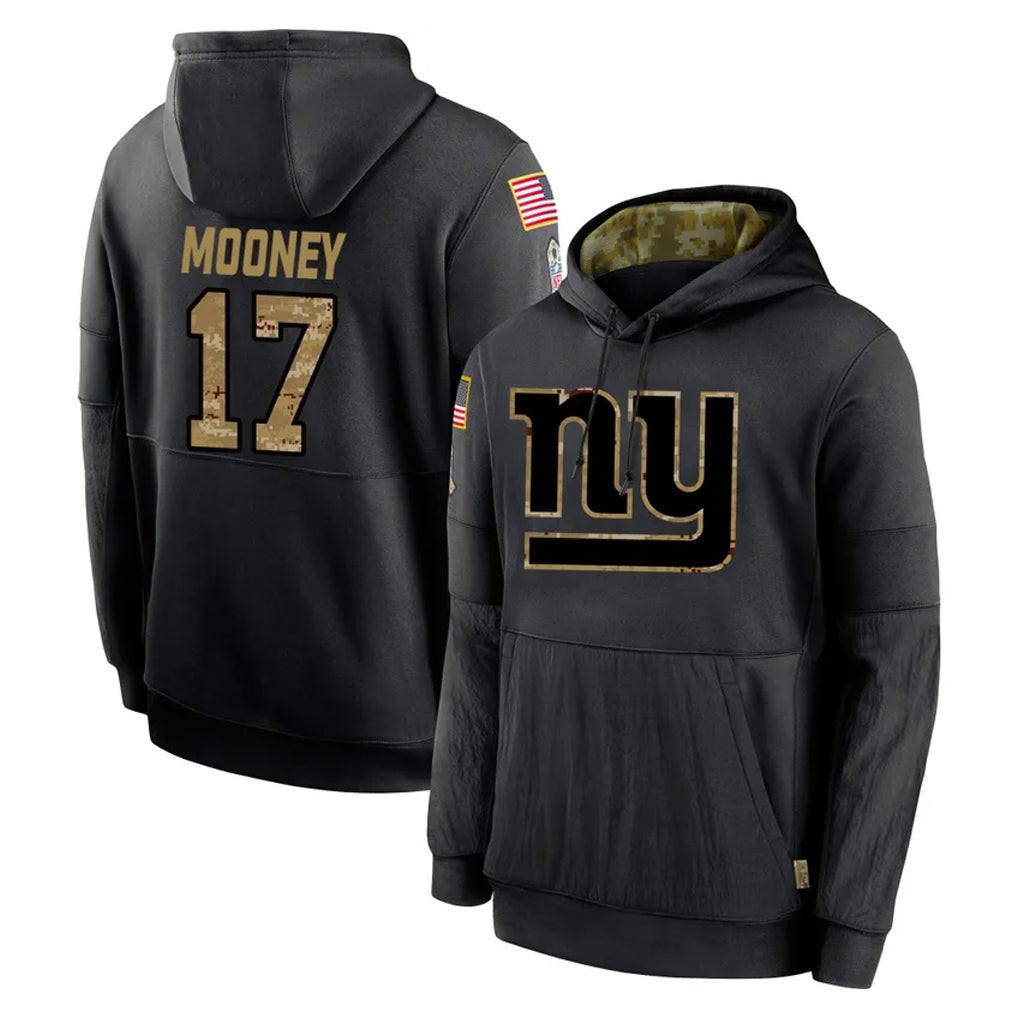 Vanessashop NY.Giants #17 Darnell Mooney Player Black Salute to Service Hoodies Limited Game Stitched Jerseys