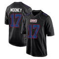 Vanessashop NY.Giants #17 Darnell Mooney Player Carbon Fashion Limited Home Game Stitched Jerseys