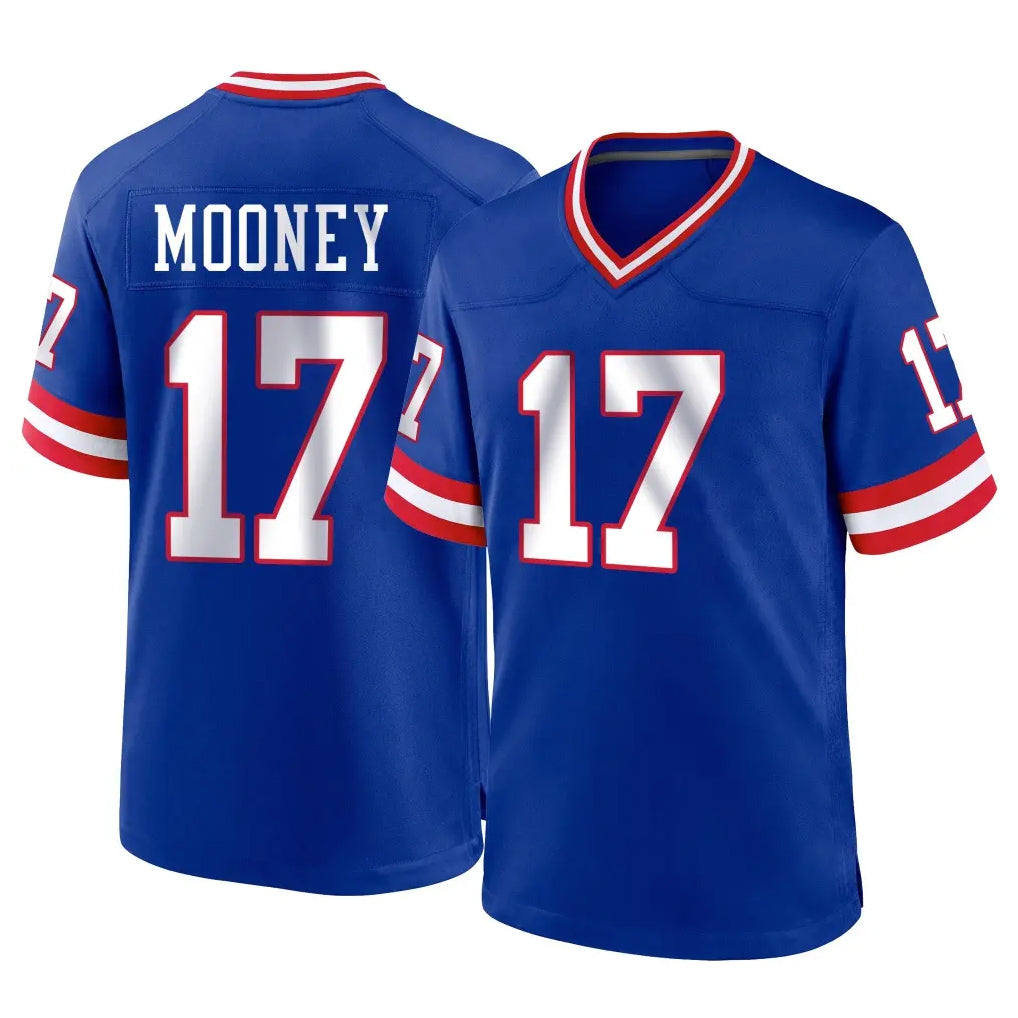 Vanessashop NY.Giants #17 Darnell Mooney Player Royal Classic Home Game Stitched Jerseys