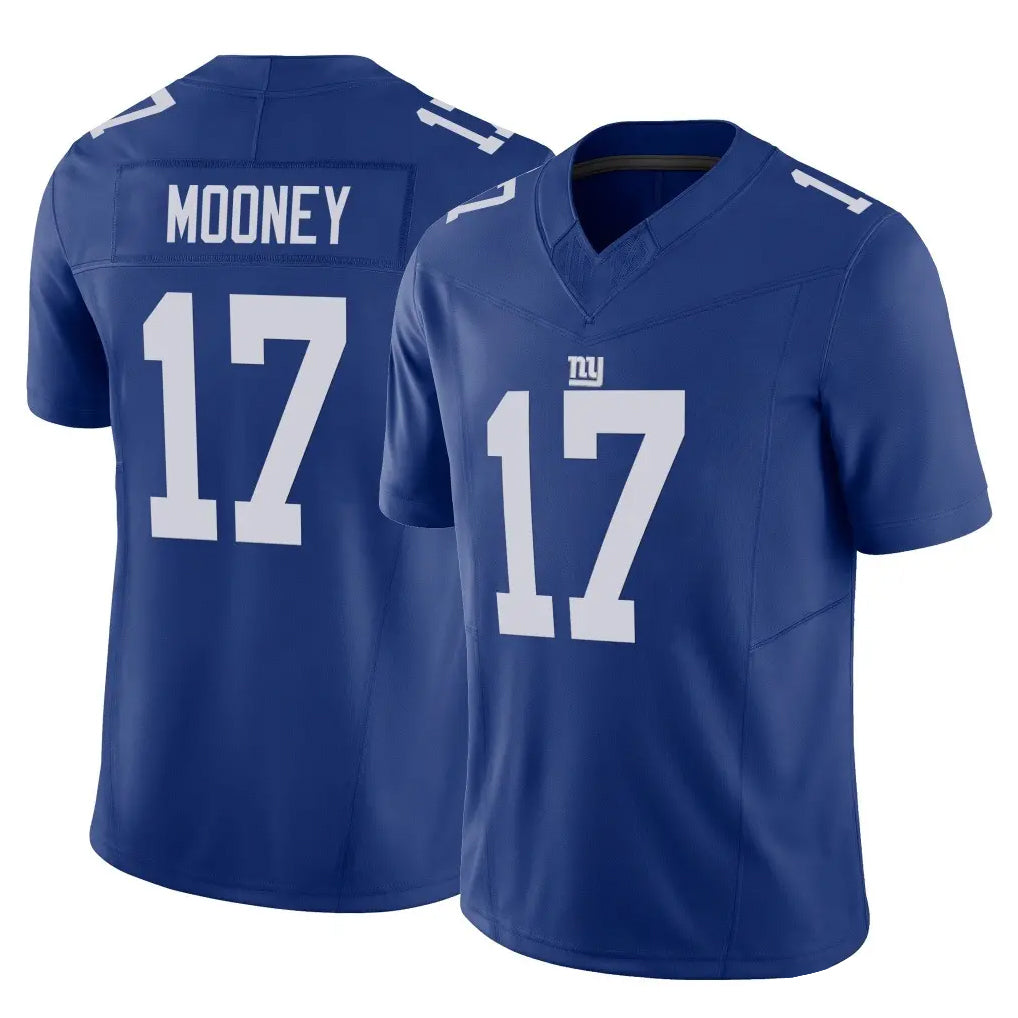 Vanessashop NY.Giants #17 Darnell Mooney Player Royal Limited Vapor F.U.S.E. Home Game Stitched Jerseys