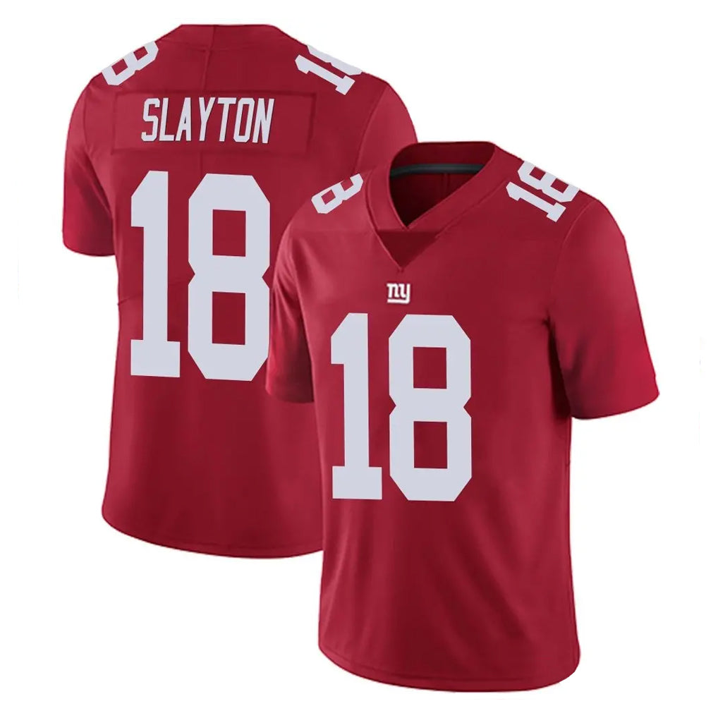 Vanessashop NY.Giants #18 Darius Slayton Player Red Limited Vapor Untouchable Home Game Stitched Jerseys