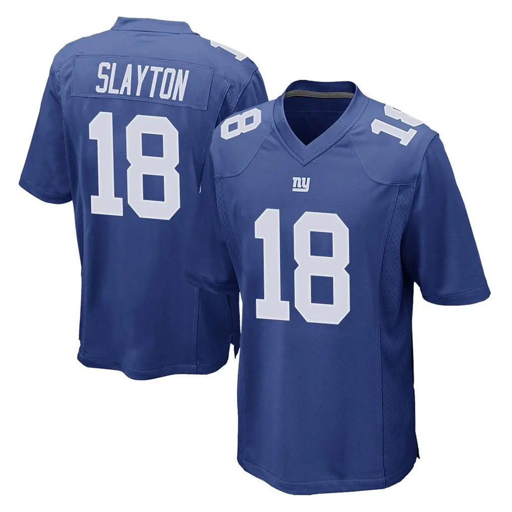 Vanessashop NY.Giants #18 Darius Slayton Player Royal Home Game Stitched Jerseys