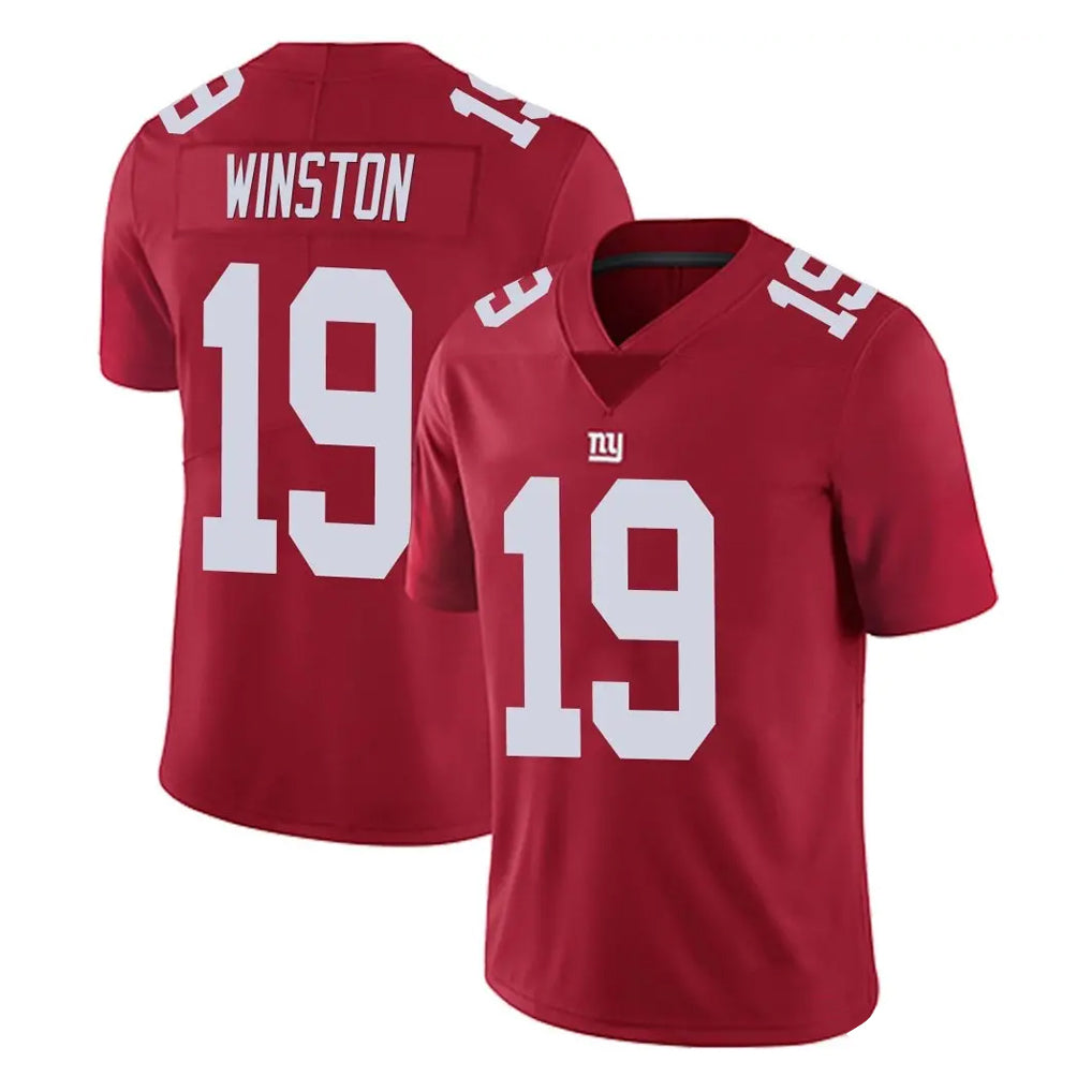 Vanessashop NY.Giants #19 Jameis Winston Player Red Limited Vapor Untouchable Home Game Stitched Jerseys