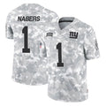 Vanessashop NY.Giants #1 Malik Nabers Player Arctic Camo Salute To Service Limited Game Stitched Jerseys