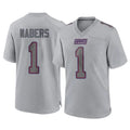 Vanessashop NY.Giants #1 Malik Nabers Player Gray Atmosphere Fashion Limited Game Stitched Jerseys