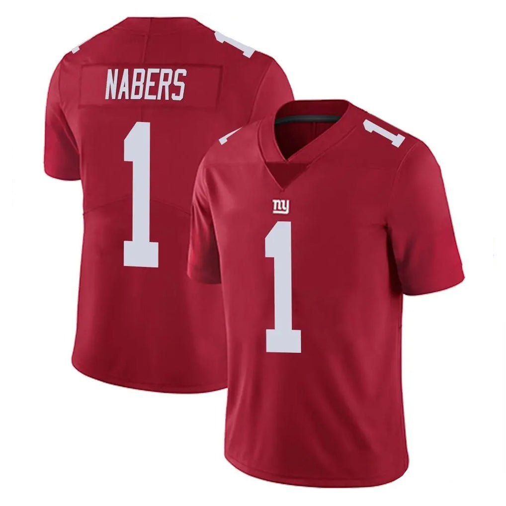 Vanessashop NY.Giants #1 Malik Nabers Player Red Limited Vapor Untouchable Home Game Stitched Jerseys