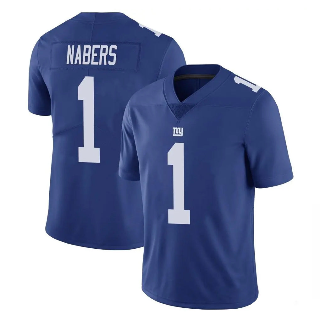 Vanessashop NY.Giants #1 Malik Nabers Player Royal Limited Vapor Untouchable Home Game Stitched Jerseys