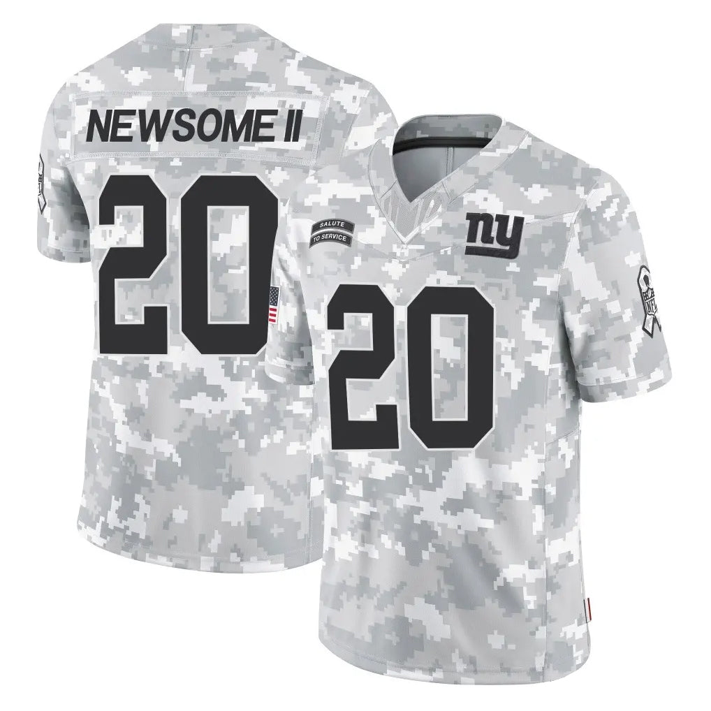 Vanessashop NY.Giants #20 Greg Newsome II Player Arctic Camo Salute To Service Limited Game Stitched Jerseys