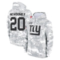 Vanessashop NY.Giants #20 Greg Newsome II Player Arctic Camo Salute to Service Pullover Hoodies Limited Game Stitched Jerseys