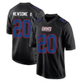 Vanessashop NY.Giants #20 Greg Newsome II Player Carbon Fashion Limited Home Game Stitched Jerseys