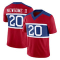 Vanessashop NY.Giants #20 Greg Newsome II Player Red Century Vapor F.U.S.E. Home Game Stitched Jerseys
