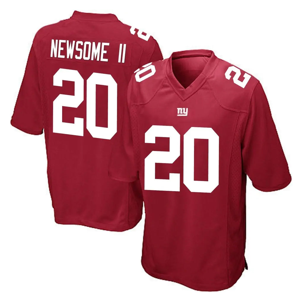 Vanessashop NY.Giants #20 Greg Newsome II Player Red Home Game Stitched Jerseys
