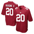 Vanessashop NY.Giants #20 Greg Newsome II Player Red Home Game Stitched Jerseys