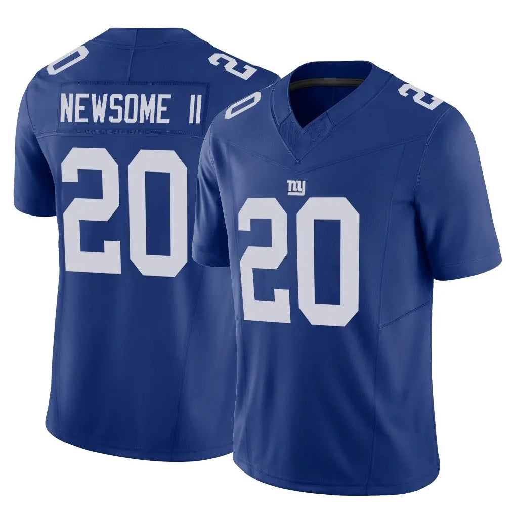Vanessashop NY.Giants #20 Greg Newsome II Player Royal Limited Vapor F.U.S.E. Home Game Stitched Jerseys