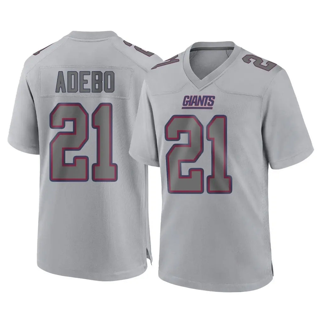 Vanessashop NY.Giants #21 Paulson Adebo Player Gray Atmosphere Fashion Limited Game Stitched Jerseys