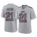 Vanessashop NY.Giants #21 Paulson Adebo Player Gray Atmosphere Fashion Limited Game Stitched Jerseys