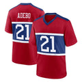 Vanessashop NY.Giants #21 Paulson Adebo Player Red Century Home Game Stitched Jerseys