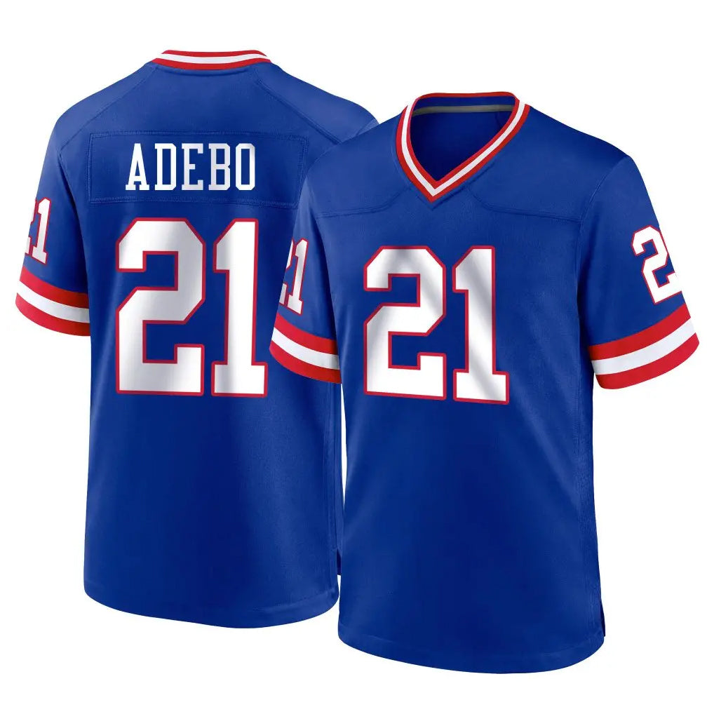Vanessashop NY.Giants #21 Paulson Adebo Player Royal Classic Home Game Stitched Jerseys
