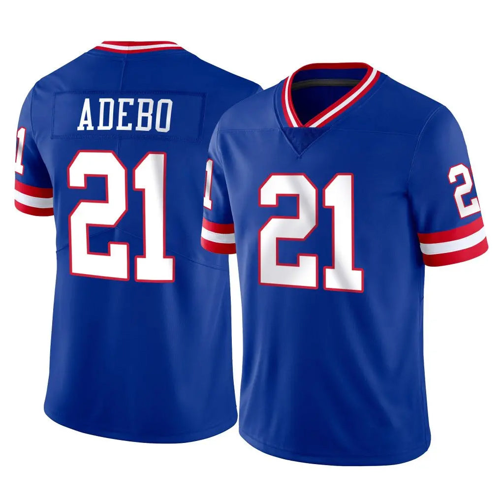 Vanessashop NY.Giants #21 Paulson Adebo Player Royal Classic Vapor Home Game Stitched Jerseys