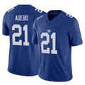 Vanessashop NY.Giants #21 Paulson Adebo Player Royal Limited Vapor F.U.S.E. Home Game Stitched Jerseys