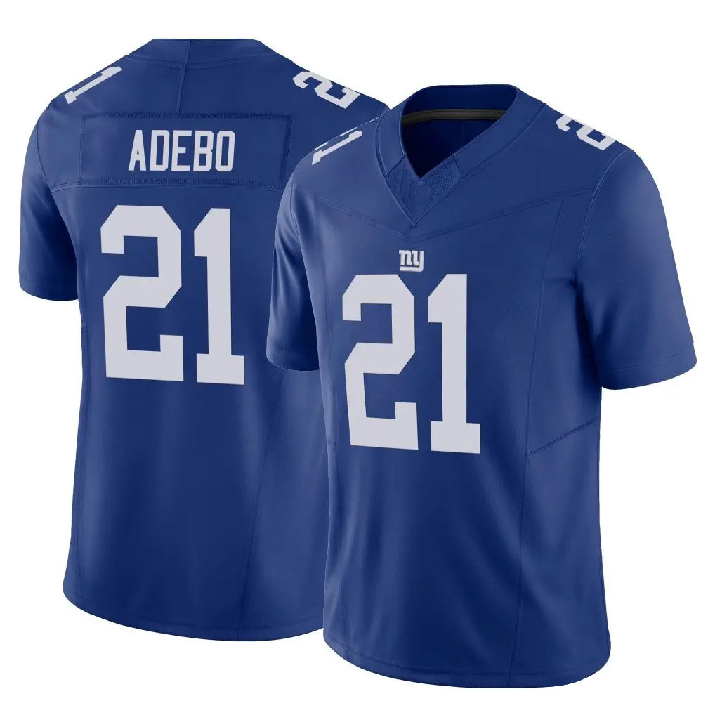 Vanessashop NY.Giants #21 Paulson Adebo Player Royal Limited Vapor F.U.S.E. Home Game Stitched Jerseys