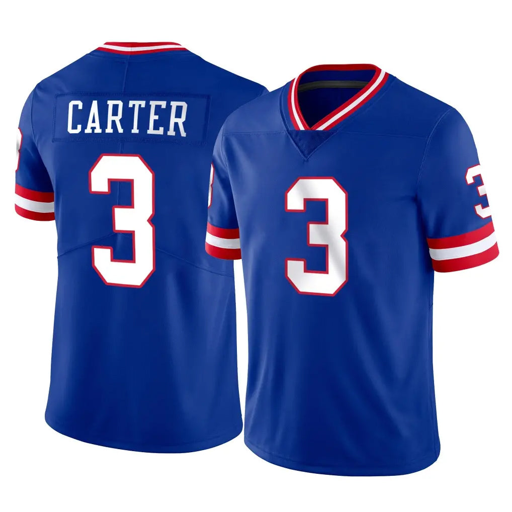 Vanessashop NY.Giants #3 Abdul Carter Player Royal Classic Vapor Home Game Stitched Jerseys