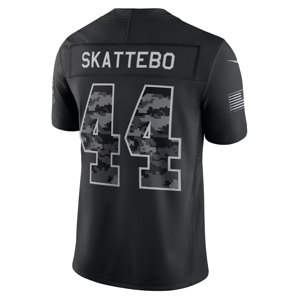 vanessashop  NY.Giants #44 Cam Skattebo Black 2026 Salute to Service Stitched Limited Jersey