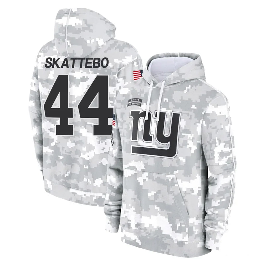 Vanessashop NY.Giants #44 Cam Skattebo Player Arctic Camo Salute to Service Pullover Hoodies Limited Game Stitched Jerseys