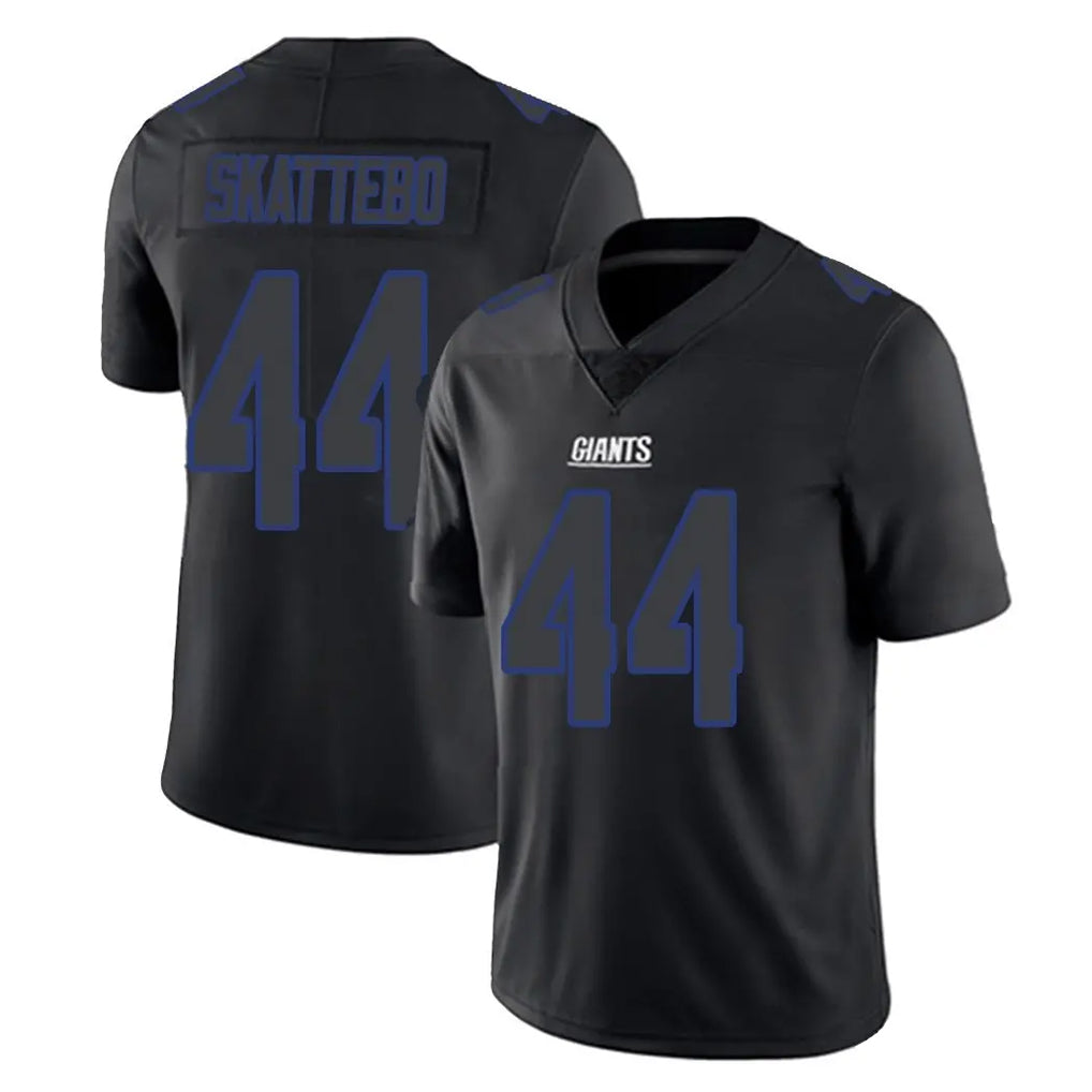 Vanessashop NY.Giants #44 Cam Skattebo Player Black Impact Limited Home Game Stitched Jerseys